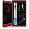 Rechargeable - Automatic, Electric Corkscrew Wine Opener with Foil Cutter, Vacuum Wine Stopper, Wine Aerator Pourer, USB C Charger